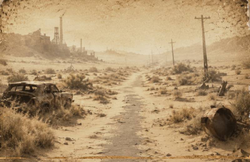 Ruined shore wastes